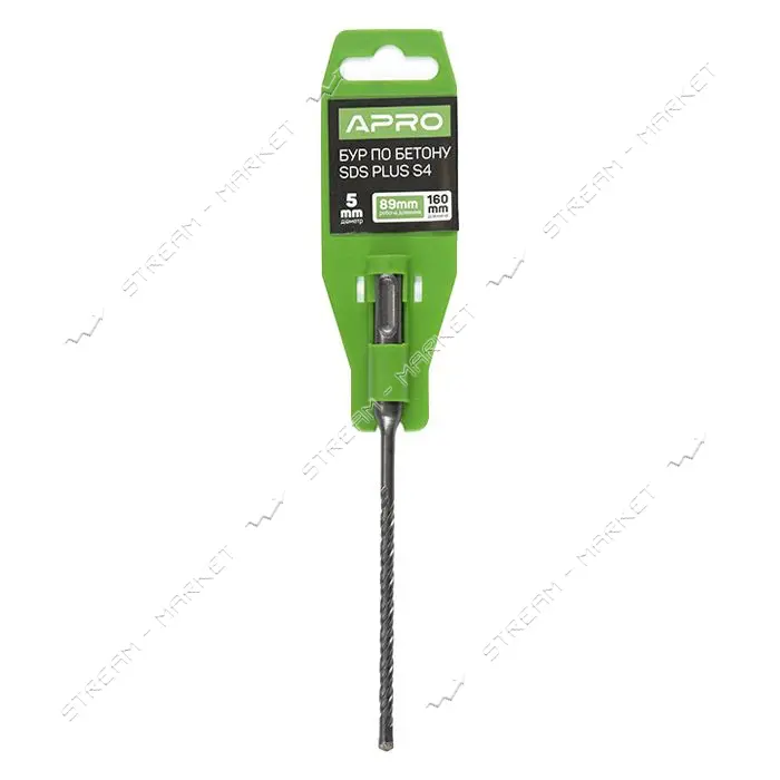 Бур по бетону Apro 815004 SDS Plus S4 5х160 мм                                                      