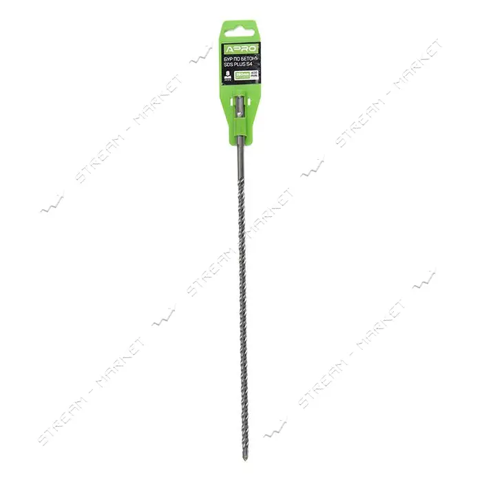 Бур по бетону Apro 815021 SDS Plus S4 8х400 мм
