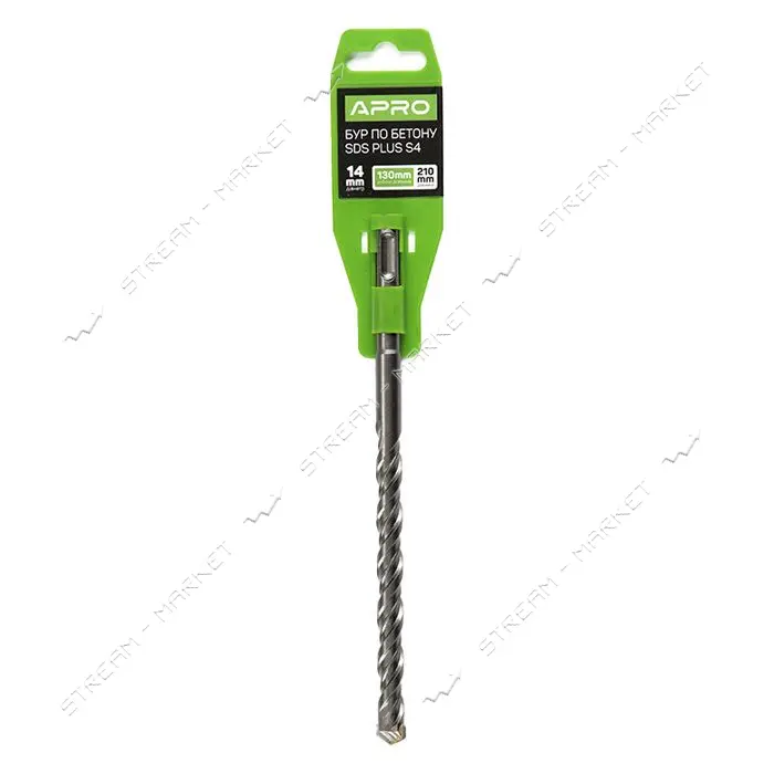 Бур по бетону Apro 815050 SDS Plus S4 14х210 мм                                                     
