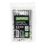 Сверло по металлу Apro 810034 Р6М5 5.0мм