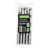Сверло по металлу Apro 810051 Р6М5 9.0мм