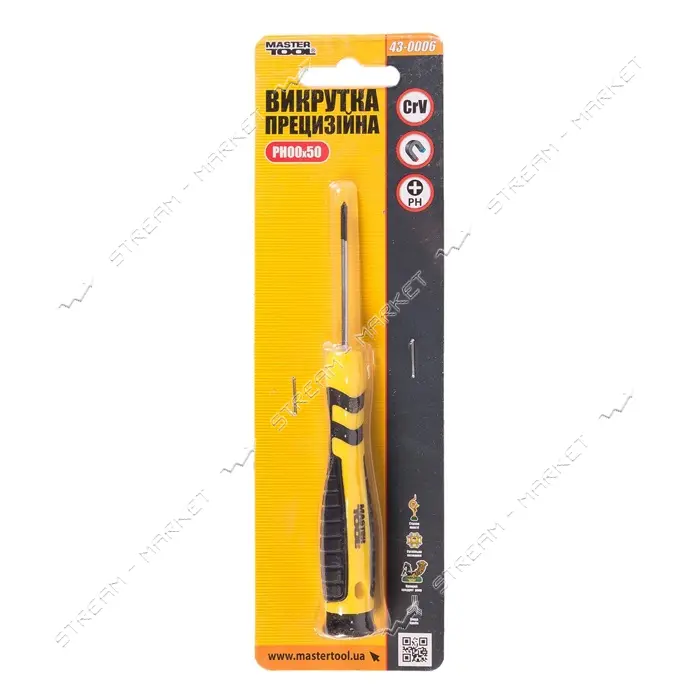 Отвертка прецизионная MasterTool 43-0006 PH00x50                                                    