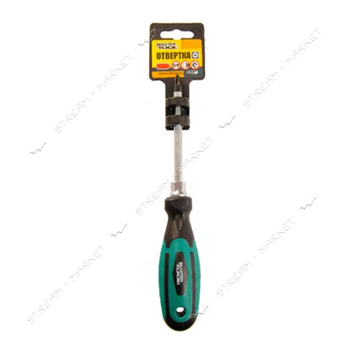 Отвертка крестовая MasterTool 45-8110 РН1x100 усиленная