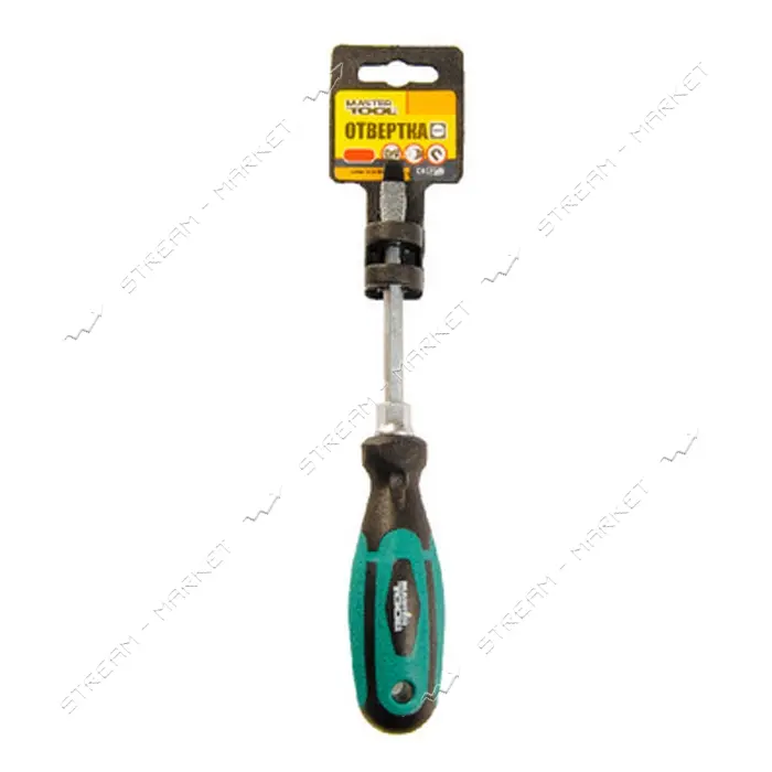 Отвертка плоская MasterTool 45-8575 SL5x75 усиленная                                                