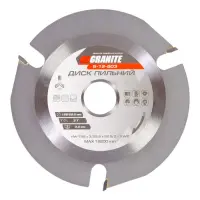 Диск пильный для дерева с твердосплавными напайками Granite 5-12-503 125x22.2x3Т 12200 об/мин       