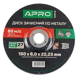 Диск зачистной по металлу Apro 829016 150х6мм                                                       