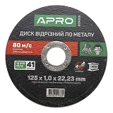 Диск отрезной по металлу Apro 829003 125х1.0мм                                                      