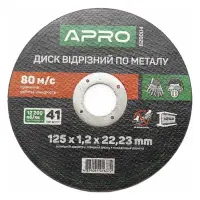 Диск отрезной по металлу Apro 829004 125х1.2мм                                                      