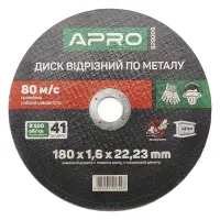 Диск отрезной по металлу Apro 829009 180х1.6мм                                                      