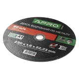 Диск отрезной по металлу Apro 829011 230х1.6мм                                                      