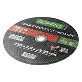 Диск отрезной по металлу Apro 829013 230х2.5мм                                                      