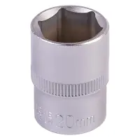 Насадка торцевая Master-Tool 78-0020 6-гранная 1/2" 20мм CRV                                        
