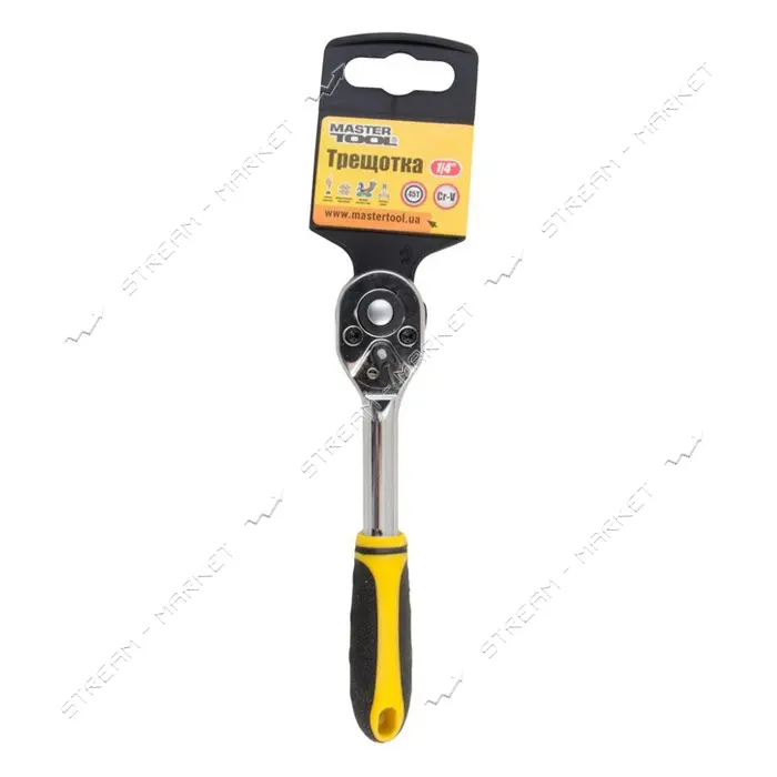 Трещотка Master-Tool 78-0103 1/4" 45Т прямая
