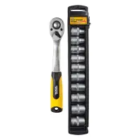 Набор насадок торцевых Master-Tool 78-1311 CRV 1/2" 8-19мм трещотка 72Т 11шт