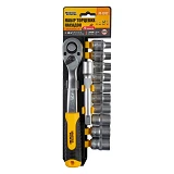 Набор насадок торцевых Master-Tool 78-1312 CRV 1/2" 8-19мм удлинитель 125мм трещотка 72Т 12шт