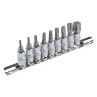 Набор насадок отверточных Master-Tool 78-1400 CRV 1/4" TORX Т10 15 20 27 30 40 45 50 60 9шт         