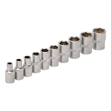 Набор насадок торцевых Master-Tool 78-1410 CRV 1/4" 4 5 6 7 8 9 10 11 12 13 10шт                    