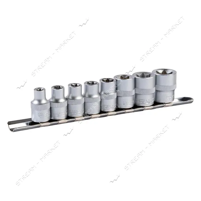 Набор насадок торцевых Master-Tool 78-3808 CRV E-TORX 3/8" E8-E20 8шт