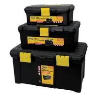Ящики для инструмента комплект Master-Tool 79-2000 3шт 12.5" 16" 19.5" пластиковые замки            