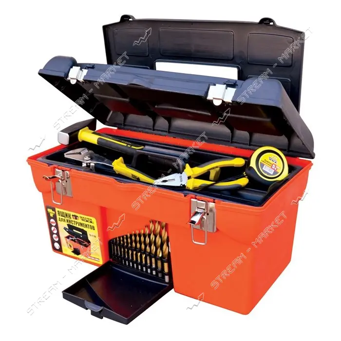 Ящик для инструмента Master-Tool 79-2106 19" 480x265x252мм металлические замки