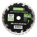 Круг по бетону Apro 830050 Глубокий Рез 180х2.2мм 22-24%