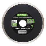 Круг по бетону Apro 830019 Сплошной 125х2.0мм 22-24%                                                