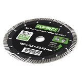Круг по бетону Apro 830039 Турбо-Сегмент 180х2.2мм 22-24%                                           
