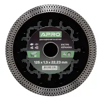 Диск по бетону Apro 830054 Кераміка Екстра 125х1.3х22.2мм 22-24%                                    
