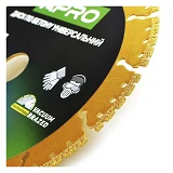 Диск по бетону Apro Pro 830741 универсальный перфорированный сегмент 180х22.2х2.4мм