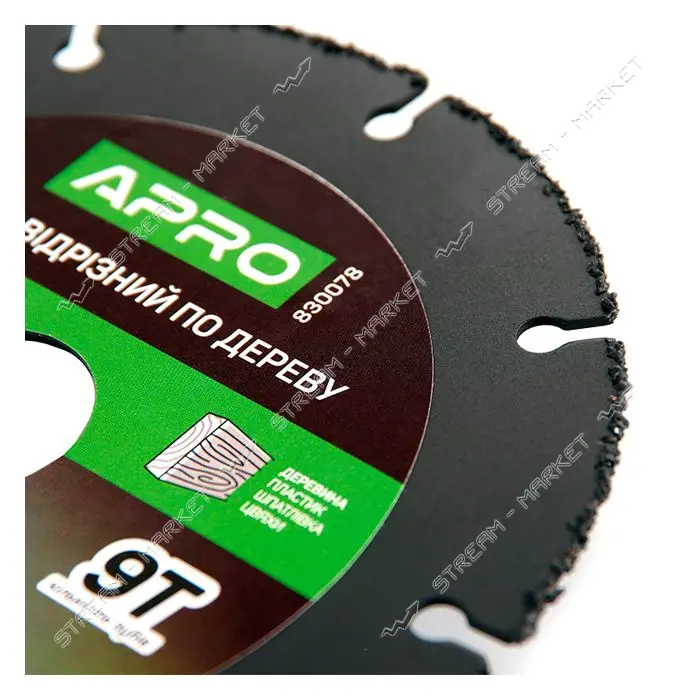 Диск отрезной по дереву Apro 830078 с вольфрамовой крошкой 125х1.3х22.2мм                           