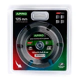 Диск пильный по дереву Apro 830099 с твердосплавными напайками 125х22.2мм 6Т