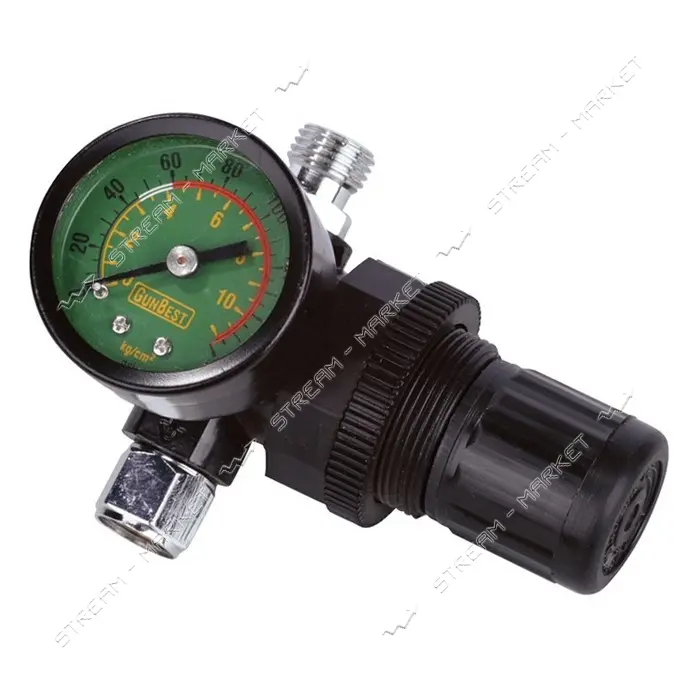Редуктор с манометром для краскопульта Master-Tool 80-8918 0-12 бар 1/4"