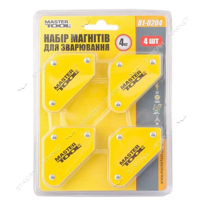 Набор магнитов для сварки Master-Tool 81-0204 4кг 45 90 135