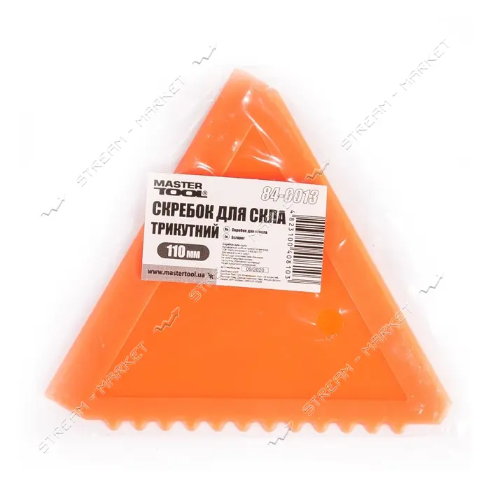 Скребок для стекла треугольный Master-Tool 84-0013 110мм                                            