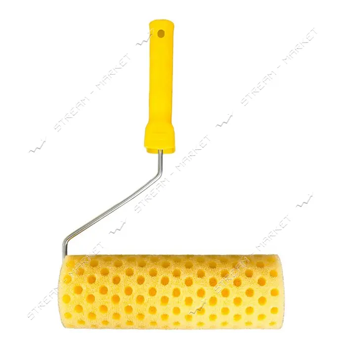 Валик структурный поролоновый горошек Master-Tool 92-6204 80/230мм d6мм с ручкой                    