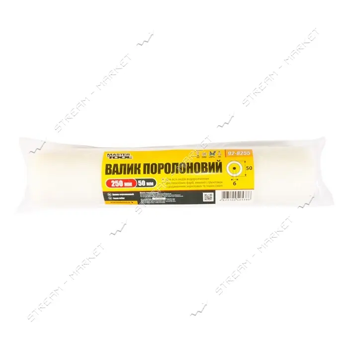 Валик поролоновый Master-Tool 92-8255 250x50 d6мм                                                   