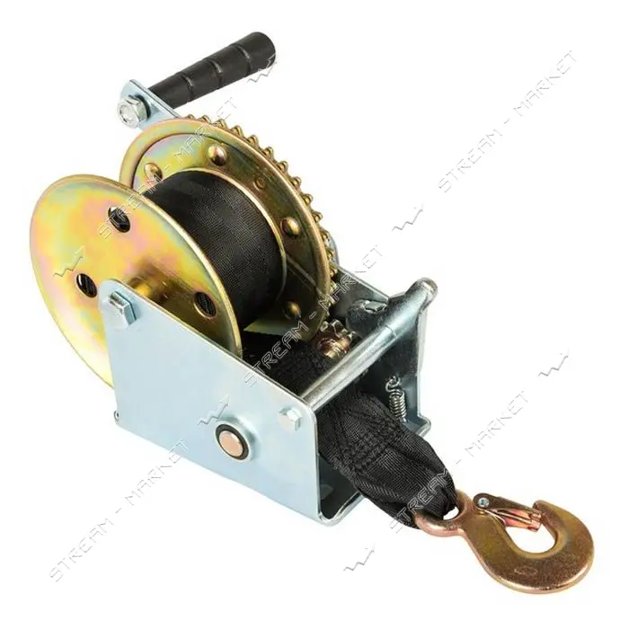 Лебедка барабанная Master-Tool 86-8245 ремень 454кг ремень 8м                                       