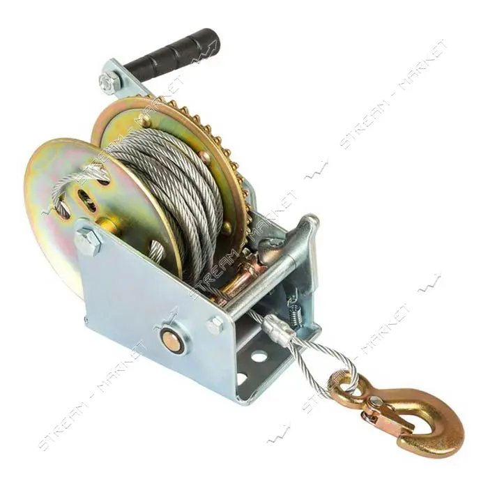 Лебедка барабанная Master-Tool 86-8145 трос 454кг трос 10м                                          