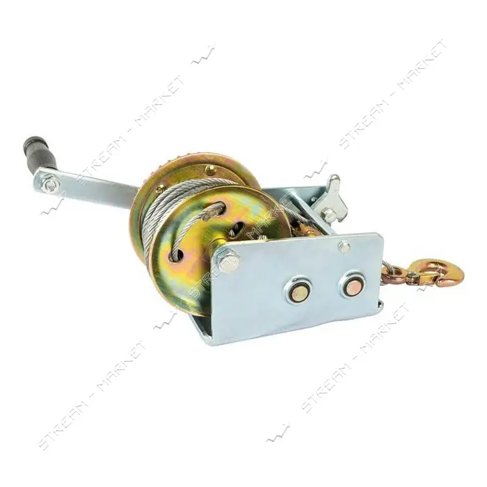 Лебедка барабанная Master-Tool 86-8190 трос 907кг трос 10м