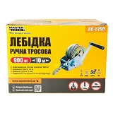 Лебедка барабанная Master-Tool 86-8190 трос 907кг трос 10м