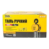 Таль ручная Master-Tool 86-9130 3т длина цепи 3м круглый блок