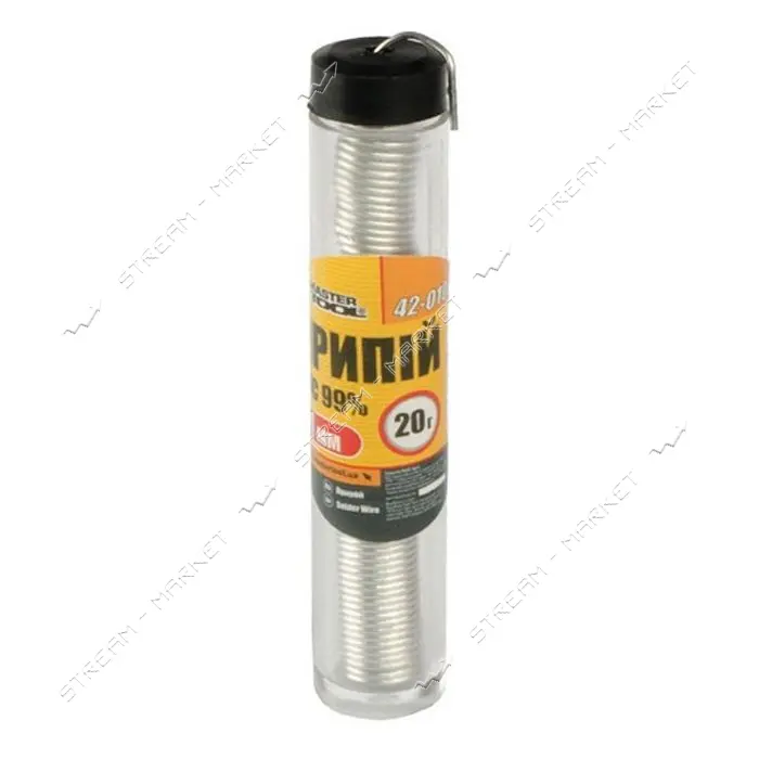 Припой MasterTool 42-0109 ПОС 99% 1мм спираль 20г                                                   
