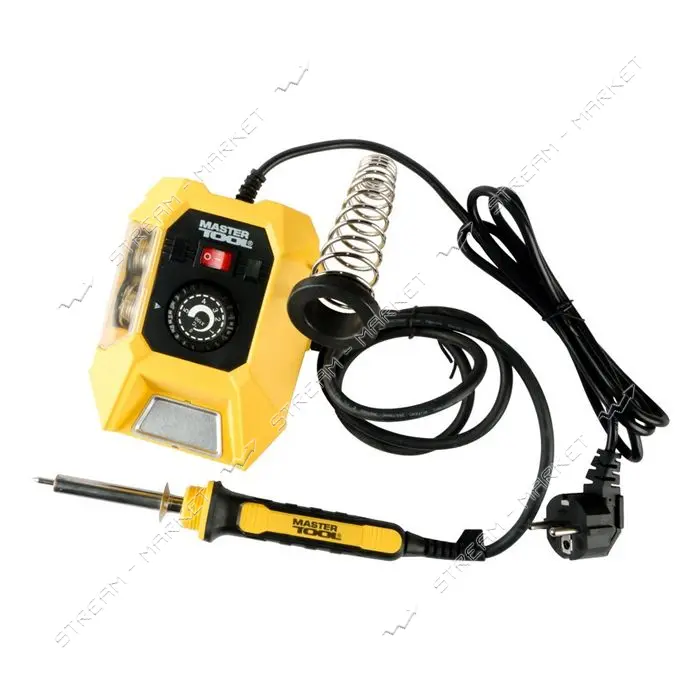 Паяльная станция MasterTool 44-0022 48Вт с двумя насадками и катушками припоя ПОС 99%               