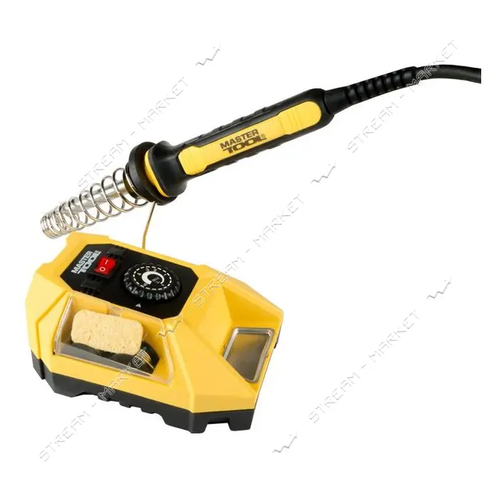 Паяльная станция MasterTool 44-0022 48Вт с двумя насадками и катушками припоя ПОС 99%               