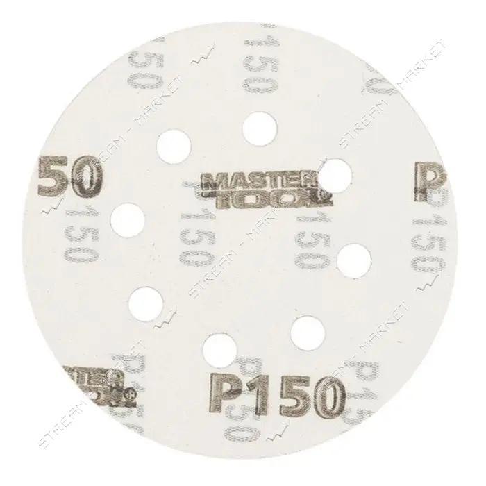 Круг шлифовальный MasterTool 08-2515-H на липучке 8 отверстий 125мм зерно 150 5шт