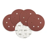 Круг шлифовальный MasterTool 08-2012-H на липучке 6 отверстий 225мм зерно 120 5шт