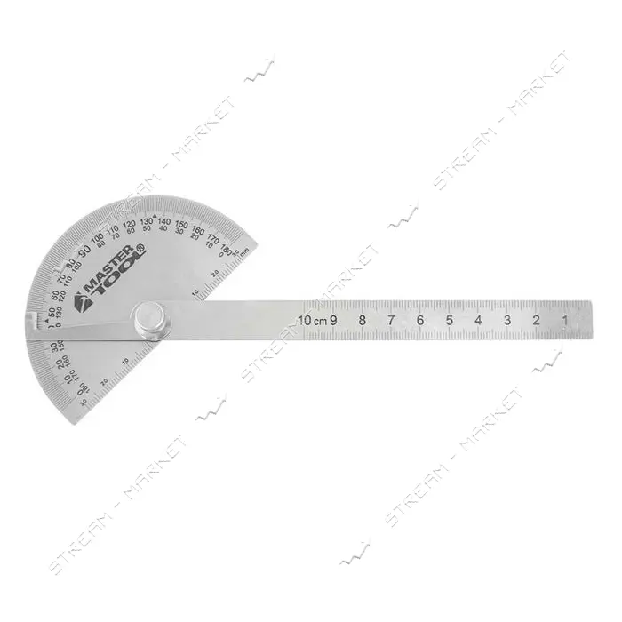 Угломер-транспортир MasterTool 30-3515 с линейкой 150х90мм