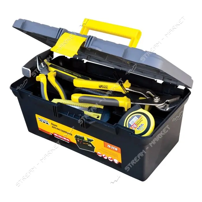 Ящик для инструмента Mastertool 79-2216 16" 395х223х165мм пластиковые замки                         