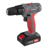 Дрель-шуруповерт аккумуляторная Intertool DT-0315 18В 1 аккумулятор Li-ion 1.3Ач 17 Нм 0-700 об     