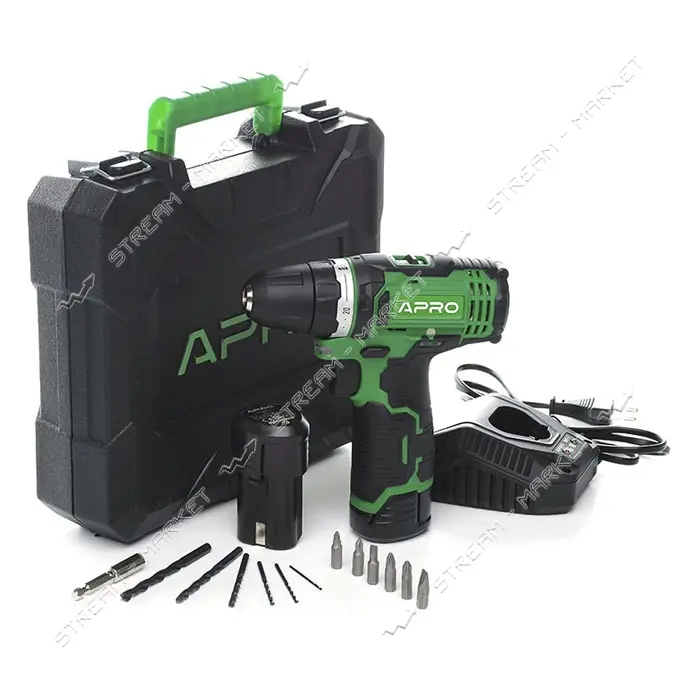 Аккумуляторная дрель-шуруповерт Apro 895003 12D                                                     